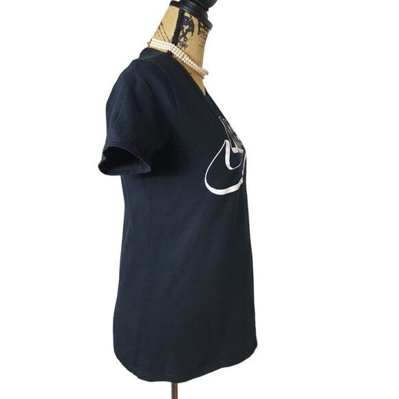 Nike T-Shirt Small Black Swoosh Logo Street Style Tee NWOT - Picture 4 of 6